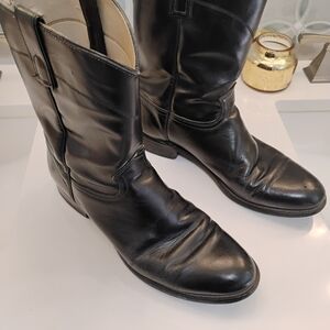 Classic Black Western Cowboy Boots